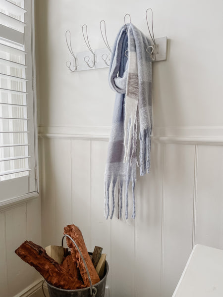 Louise Brushed Check Scarf