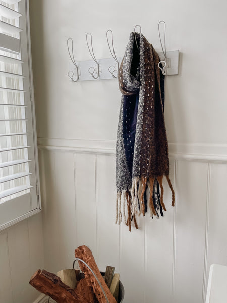 Louise Brushed Check Scarf