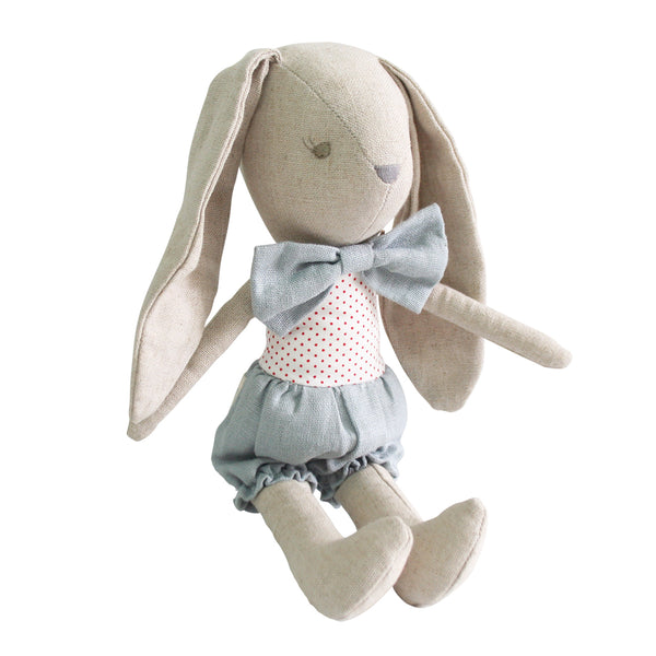 Baby Boy Bunny 26cm - Grey Red - Alimrose