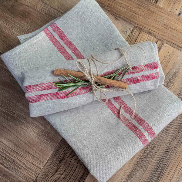 Provencal Tea Towel - Red - French Consul