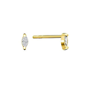 Mini Sparkly Marquise Stud Earrings - J & Co
