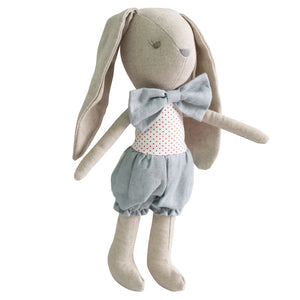 Baby Boy Bunny 26cm - Grey Red - Alimrose