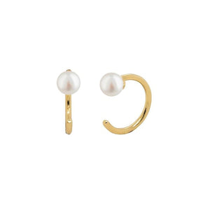Pearl Huggie Earrings - J & Co