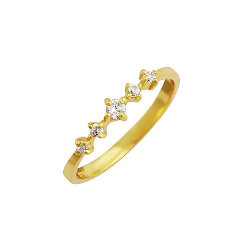 Tiara Pave Ring - J & Co