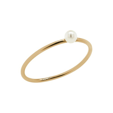 Mini Pearl Ring Gold - J & Co