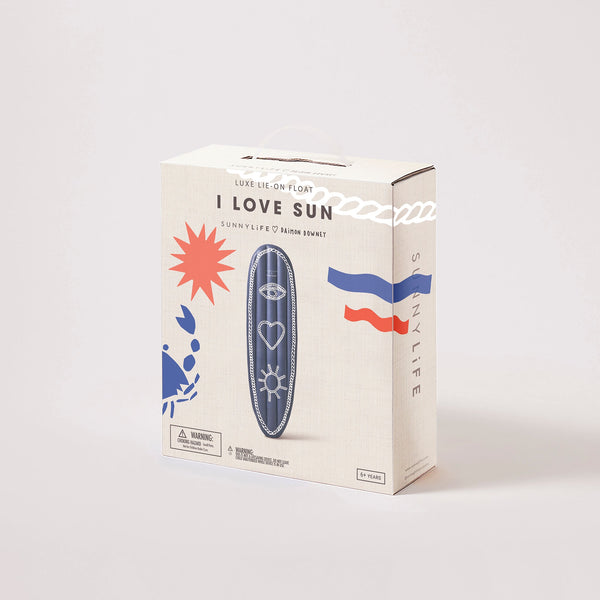 Luxe Lie-On Float - I Love Sun - Sunnylife