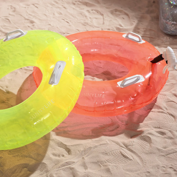 SUNNYLIFE Pool Ring Soakers Citrus-Neon Coral Set of 2 SUNNYLIFE Pool Ring Soakers Citrus-Neon Coral Set of 2