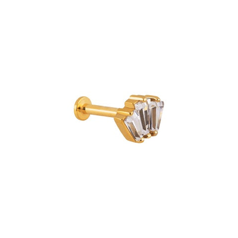 Petite Crown Jewel Internal Threaded Micro Labret - J & Co