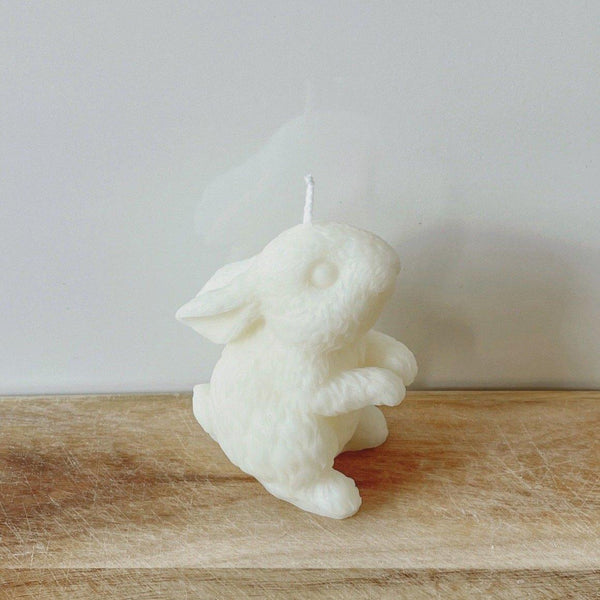 復活節兔子蠟燭 - 乳白色
